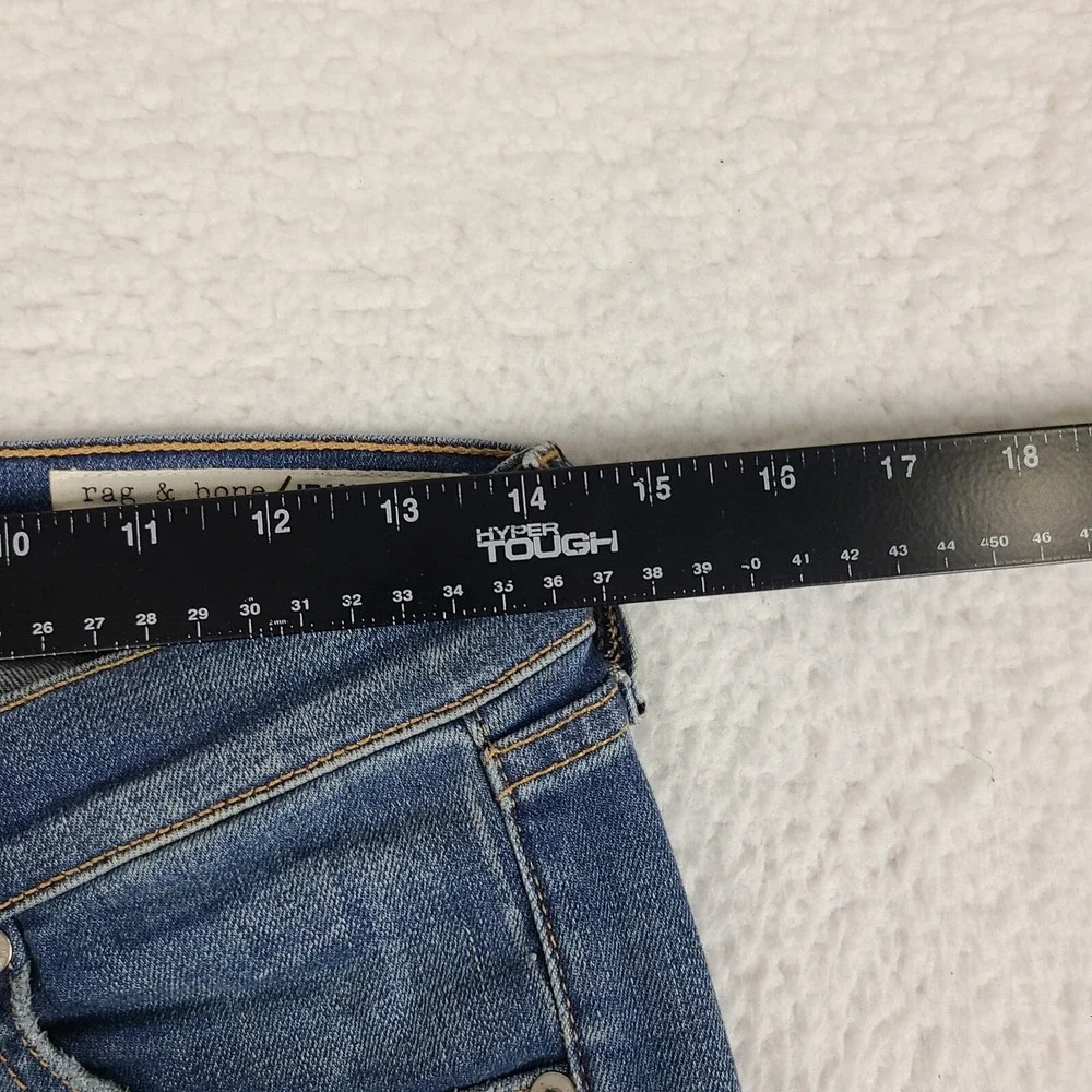 Rag  & Bone Jeans Womens 26x29 Skinny Carmine Dark Wash‎ Blue EC